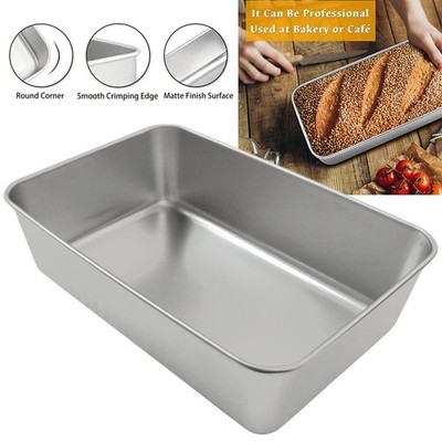 21 cm Edelstahl rechteckige Brot Laibform zum Backen von hausgemachten Brot Kuchen