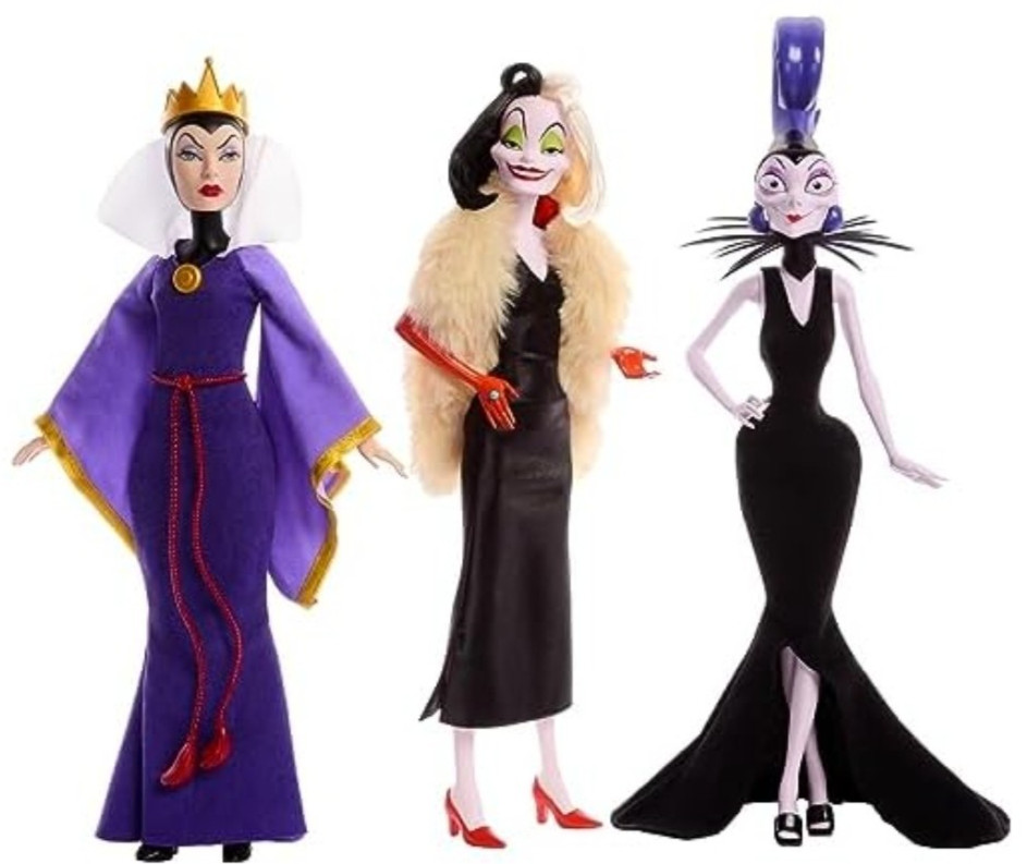 🔥Disney Villains Evil Queen Cruella De Vil and Yzma Colle