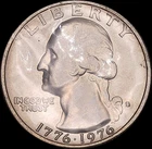 1976 S Washington Quarter US Mint Bicentennial Silver Uncirculated 40% Type 4