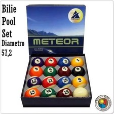 BILIE SET  PER POOL METEOR DIAMETRO 57,2 MM. NORDITALIA ( NO2302)