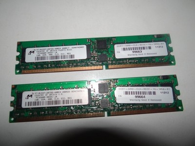 Micron PC3200 DDR1 2x1GB DIMM Registered ECC System Memory