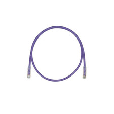 1 ft Panduit UTP28X1VL 28 AWG Copper Cat 6A UTP Patch Cord Violet