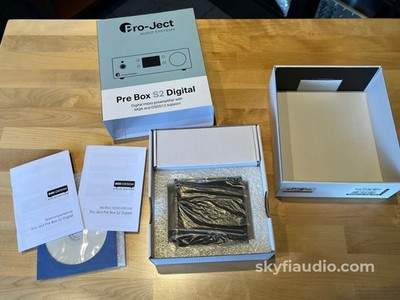 Pro-Ject Pre Box S2 Digital Preamplifier w/ESS Sabre DAC - New Old Stock