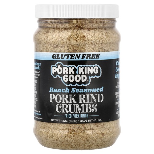 Pork Rind Crumbs, Ranch Seasoned , 12 oz (340 g)