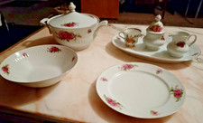 Mitterteich Bavaria Porzellan Kaffee-/Tee Set 7 teilig(Servierplatte,Zuckerdose)