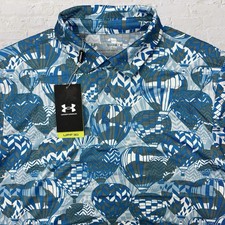 Under Armour Golf The Playoff Polo 3.0 Hot Air Balloon Blue Men s Medium