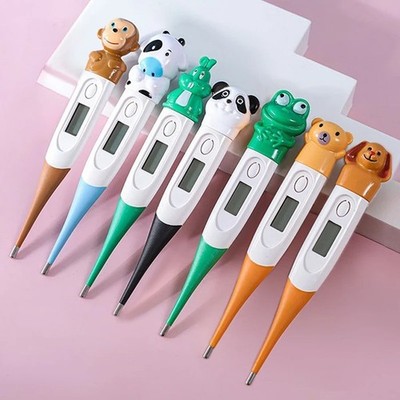 Baby Cartoon Digital Thermometer Wasserdicht Flexibel Mund Achselhöhle Niedlich Design
