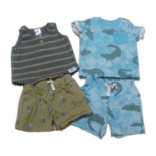 12 Month Carters Baby Shorts Set Lot Of Boys 12 Month Cactus Dinos Boys EUC