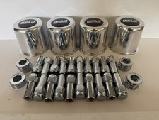 1 Kit Of 4 Caps Aluminum Center 20 Lug Nuts 716-20 5 Lug Weld Racing Wheels