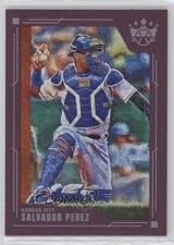 2022 Panini Diamond Kings Short Print Plum Frame Salvador Perez #123 16az