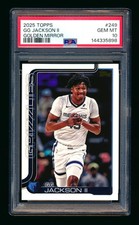 2025-26 TOPPS #249 GG JACKSON II GOLDEN MIRROR VARIATION GRIZZLIES SSP PSA 10!