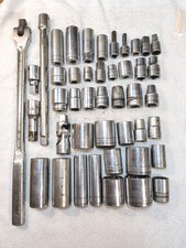 Large Lot Of Miscellaneous Sockets Extensions 12 38 Breaker Bar Usa Made Large Lot Of Miscellaneous Sockets Extensions 12 38 Breaker Bar Usa Made