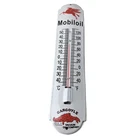 Vintage Mobil Gas Sign - Service Station Pump Ad Sign on Porcelain Thermometer