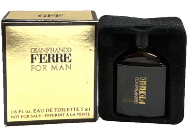 gianfranco ferre for man eau de toilette 5ml miniature scuffed bottle/box