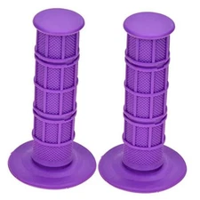  Universal Purple 22mm 7/8" Handlebar Grip Soft Rubber Comfort Racing Grips 