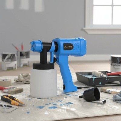 400W HVLP Paint Sprayer - 900ml Tank, 3 Spray Patterns for Professional Finish