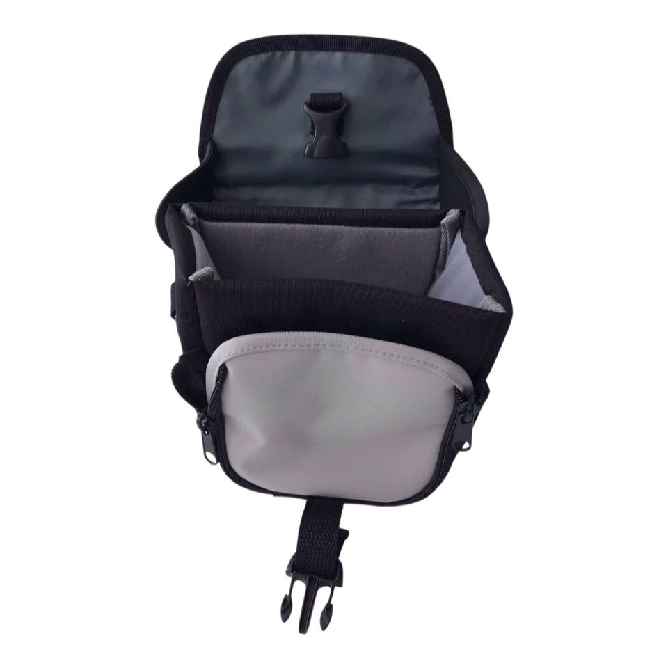 Samsonite Bolso para Cámara Pequeño Estuche Asa de Transporte Cinturón Lazo Correa Logo 6x3.5x7" Gris Foto 2 de 4