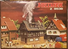 Vintage Vollmer Z Gauge House on Fire kit #9538 NIB Made in West Germany