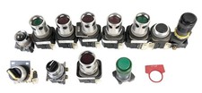 (Mostly) Allen-Bradley 800T Series Pilot Push Buttons 12 Pcs Used As Is