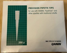 Rainin BioClean Precision Pipette Tips RT-200F new 250ul - 960 Tips in 10 Racks 