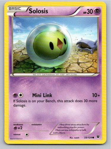 2016 POKEMON SOLOSIS FATES COLLIDE 33/124 C NM A66101 FREE S&H