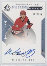 2018-19 SP Authentic Auto Future Watch 62/999 Nicolas Roy #173 Auto 5j8