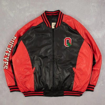 Vintage Ohio State Bomberjacke 2XL Herren Schwarz Americana