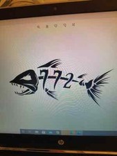 772 Fish Decal 