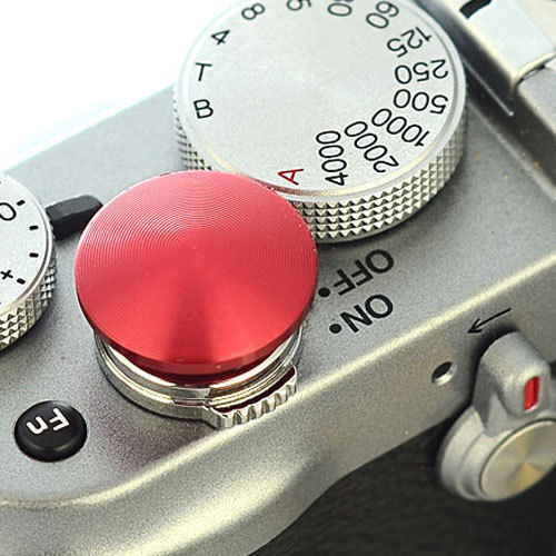 DSLRKIT Red Metal Soft Release Button for Leica Contax Fujifilm X100 size:L - Picture 1 of 3