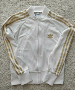 adidas white gold jacket