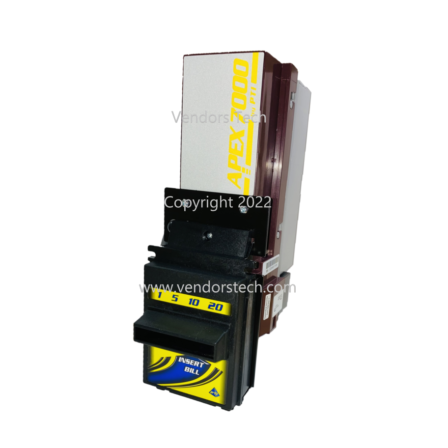 New Pyramid Apex 7402-UB4-USA Bill Acceptor Validator, 24 VDC MDB