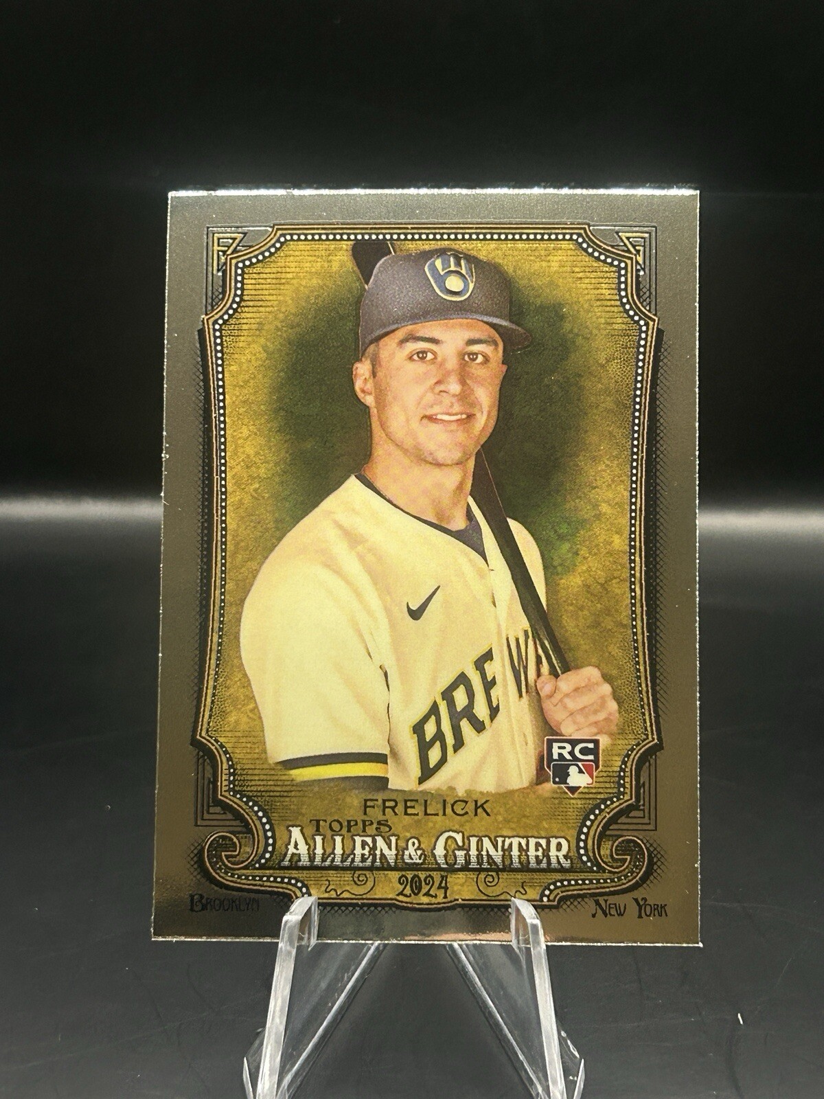2024 Topps Allen & Ginter Chrome #98 Sal Frelick Milwaukee Brewers RC