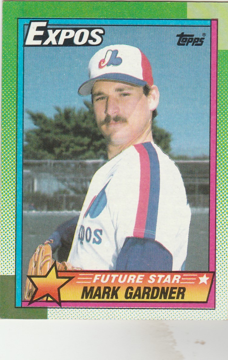 FREE SHIPPING-MINT-1990 Topps Montreal Expos #284 Mark Gardner Rookie