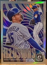 2020 Donruss Optic Baseball Illusions Holo Prizm #OI-5 Whit Merrifield