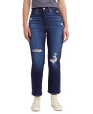 Levi's Ultra-High Rise Ribcage Straight Jeans Womens 25x27 Stretch Distressed