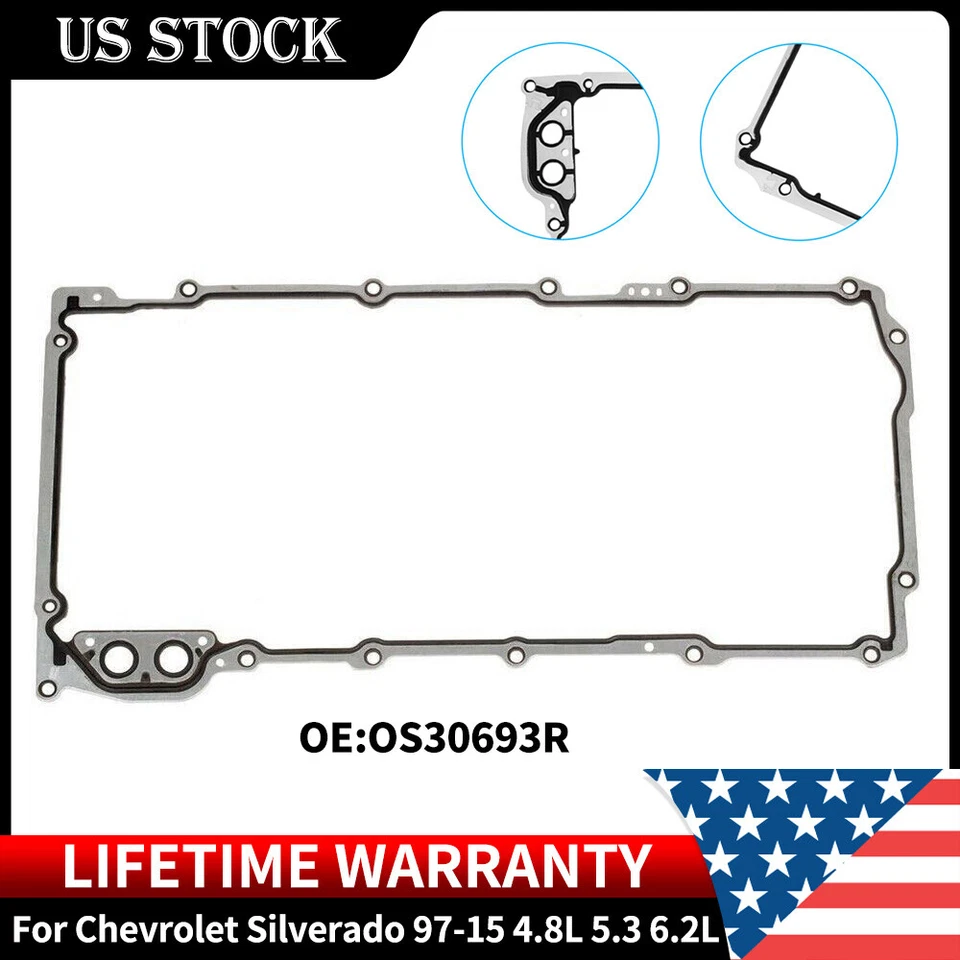 ✅Juego de juntas de cárter de aceite de motor OS30693R para Chevrolet Silverado 1500 4,8 L 5,3 L 6,0 L Foto 2 de 4