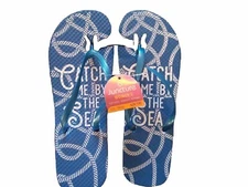 WOMENS JUNCTURE  RUBBER BEACH SANDALS SIZE LARGE 9/10 NWT (CATCH ME BY THE SEA)