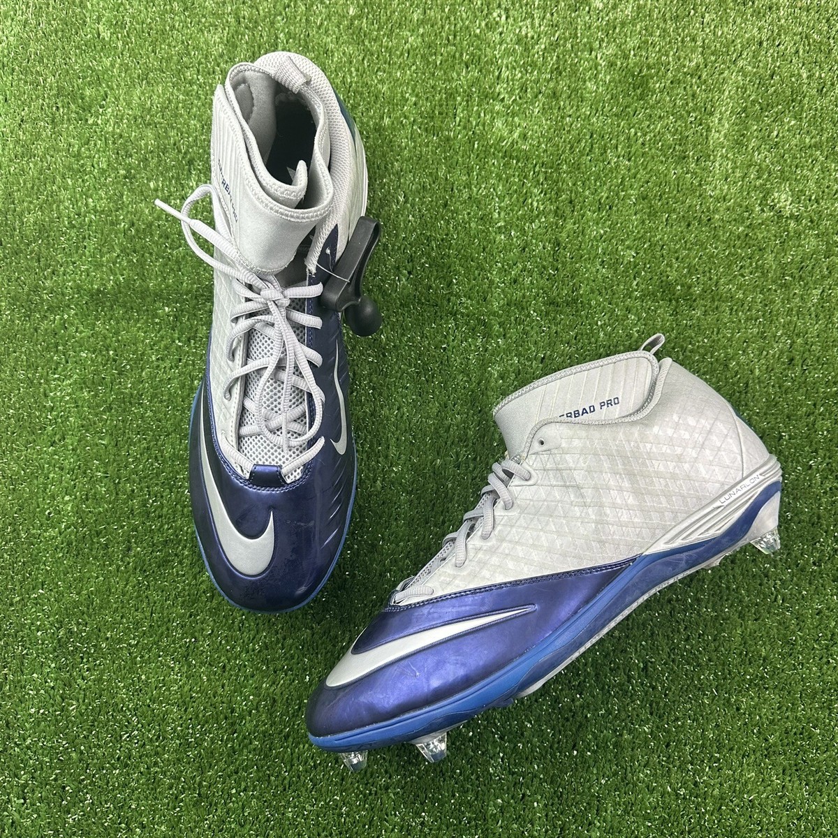 Nike Lunarlon SuperBad Pro TD Football Cleats 544762-009 Sz