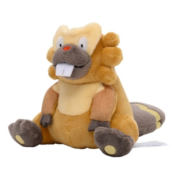 Pokemon Center оригинальный плюшевый покемон в форме сидящей милашки 400 Bibarel