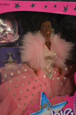 1988 Mattel SUPER STAR BARBIE African American NEW W/FREE SHIPPING