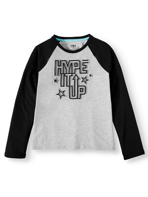 Athletic Works ~ Youth Size XL (14/16) Top/Shirt ~ ''Hype It Up'' Black  Lettering