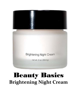BRIGHTENING NIGHT CREAM - 2 oz.- Hydrates & brightens, lightweight all skin type