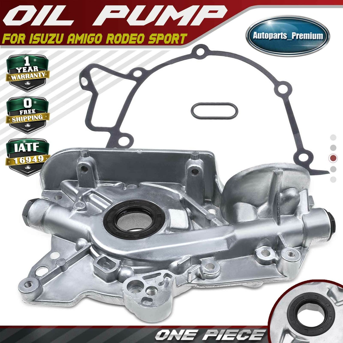 Engine Oil Pump for Isuzu Amigo 1998-2000 Rodeo 1998-2003 2.2L