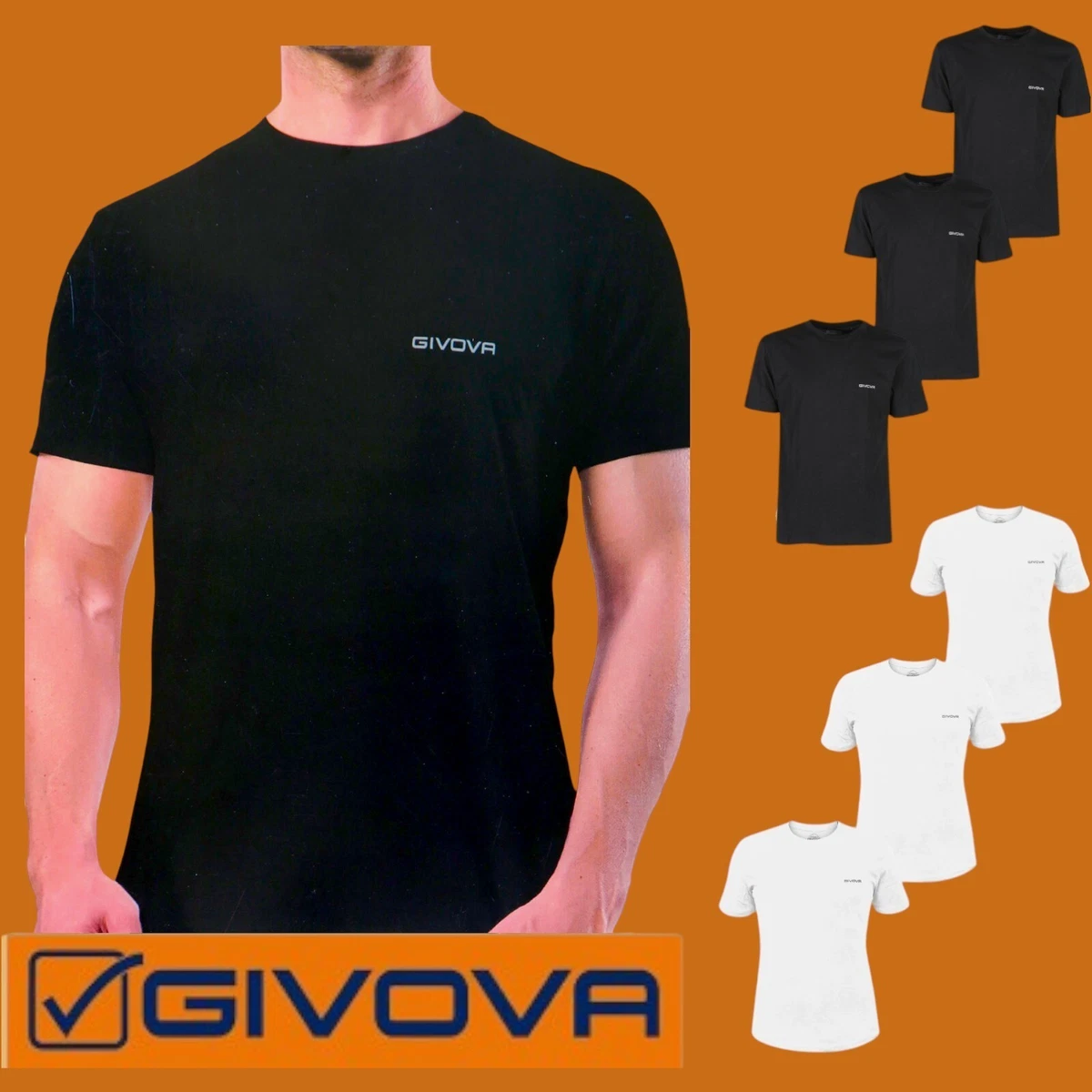 T-shirt uomo girocollo maniche corte 3 bottoni Mantis MAM177 - Roma