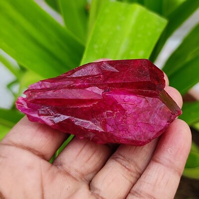 Natural 399 Ct With Certified African Uncut Red Ruby Gemstone Rough 69mm