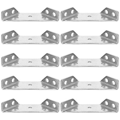 10Pcs Furniture Angel Joint Bracket Corner Fixing Braces Fastener Heavy Duty