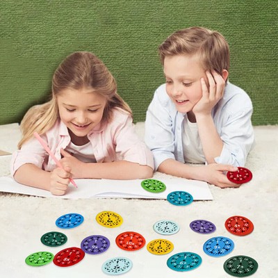9/18Pcs Math Facts Fidget Spinners Fidget Toys Math Learning and Education Toys