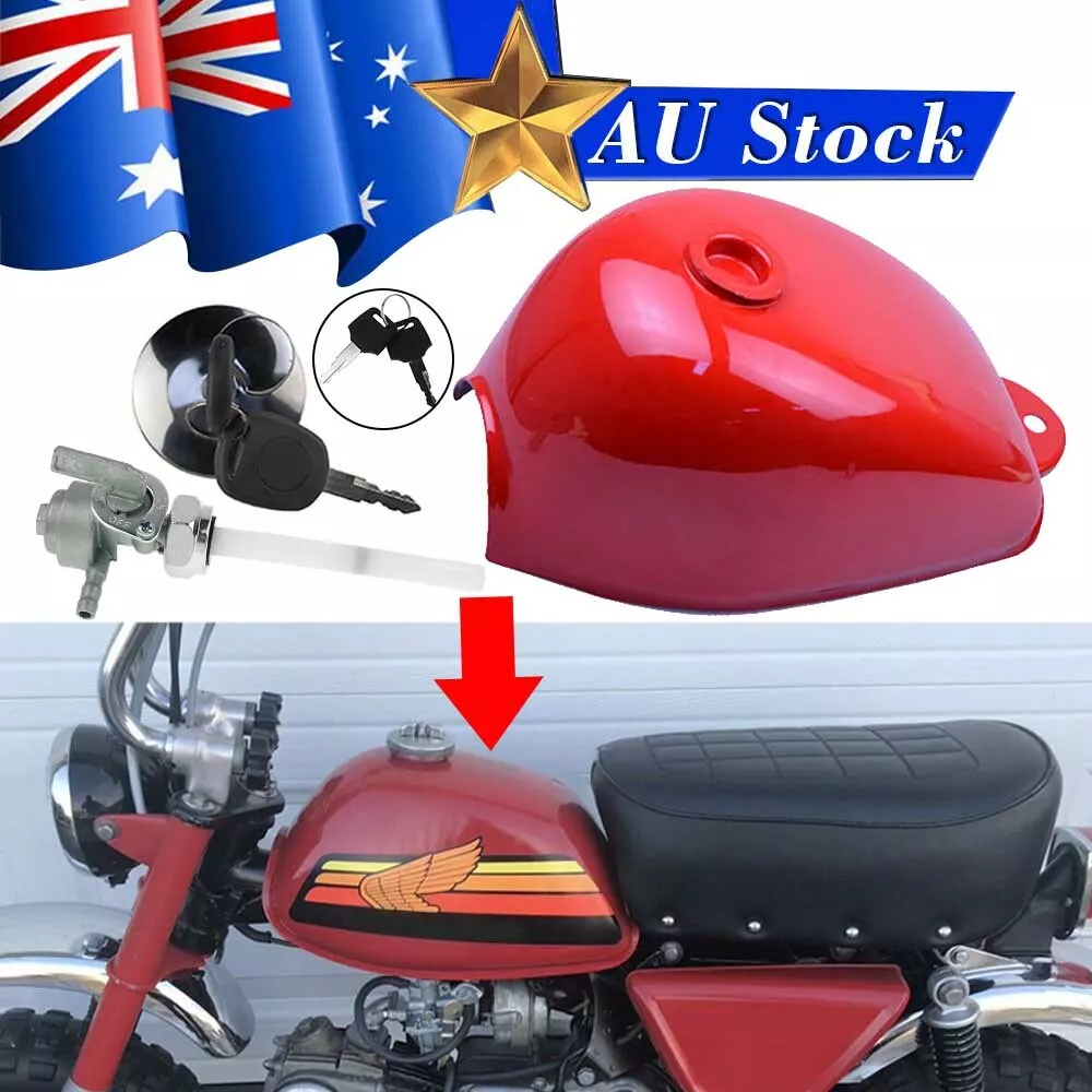 Red Gas Fuel Tank For Honda Mini Trail Monkey Bike Motorcycle Z50