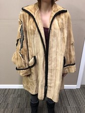 Vintage Parker Chicago Furrier Hand Made Fur Coat Long Prop Play Animal Sz Large