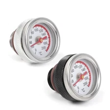 M20x1.5 Motorcycle Oil Temp Temperature Gauge Filler Cap 0-200 Celsius